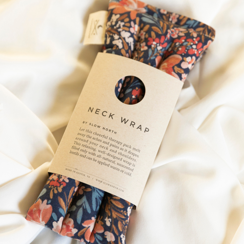 Eye Mask + Neck Wrap Bundle - Pom Blossom