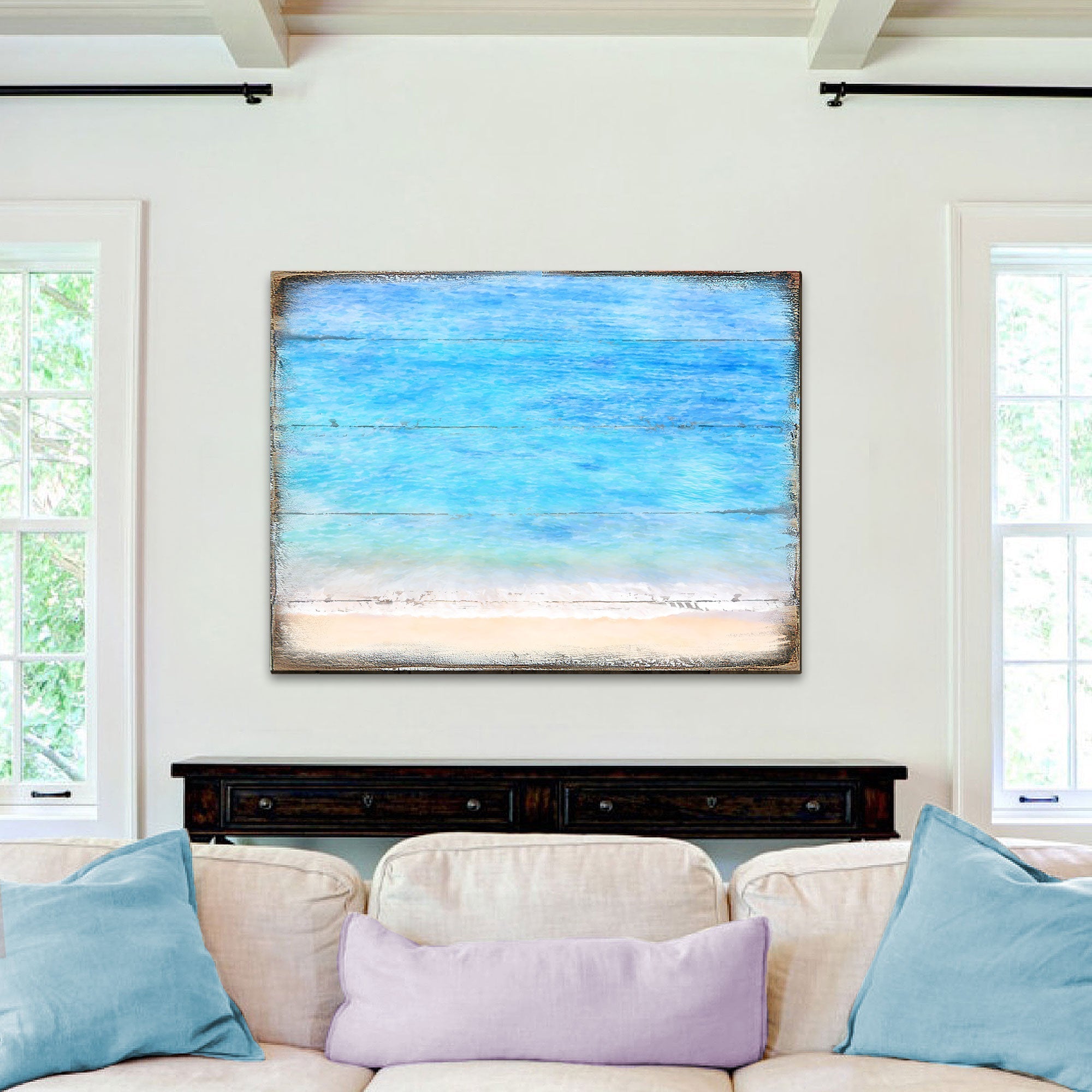 Spataro Beach Wood Handcrafted Wall Home Decor Coastal
